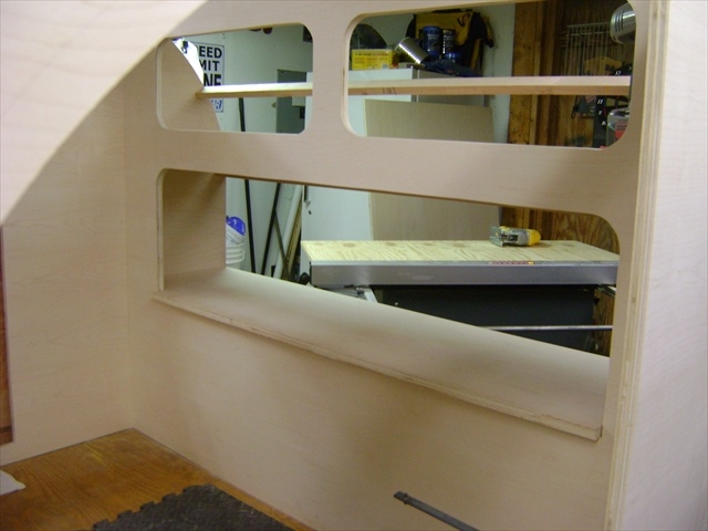 Inside view of headboard