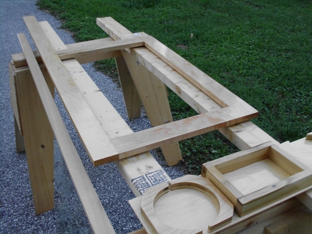 Varnishing galley parts