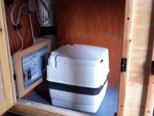 Porta Pottie and elec. set up