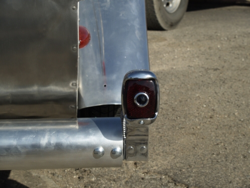 1948 Chevy Tailights mounted on the Tubular Aluminum Bumper
