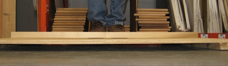 3/4" plywood - 6 ply - strong direction