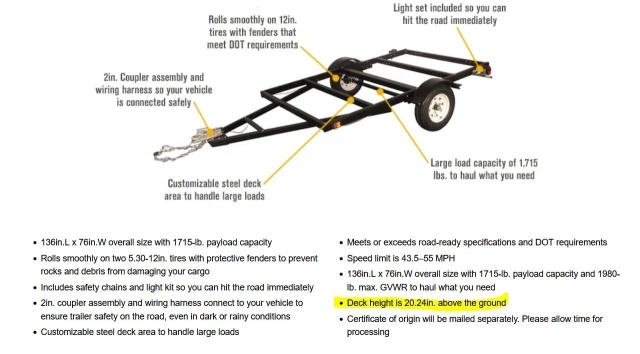 NT trailer height