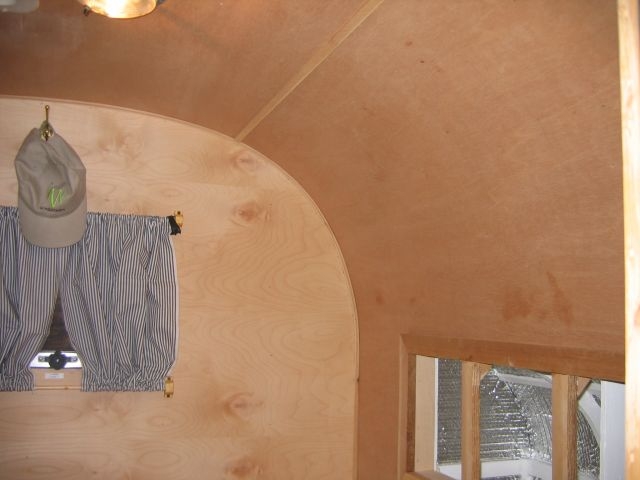 Cabin trim on ceiling.
