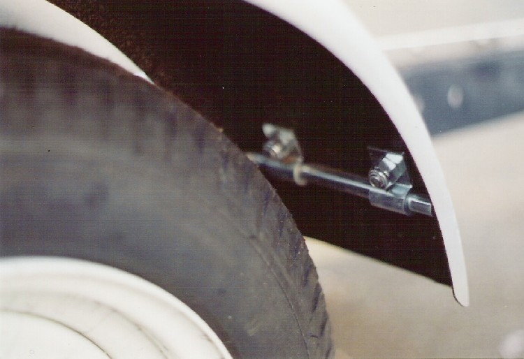 Fender rod support