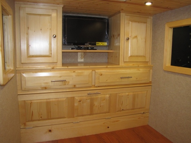 Inside cabinet work