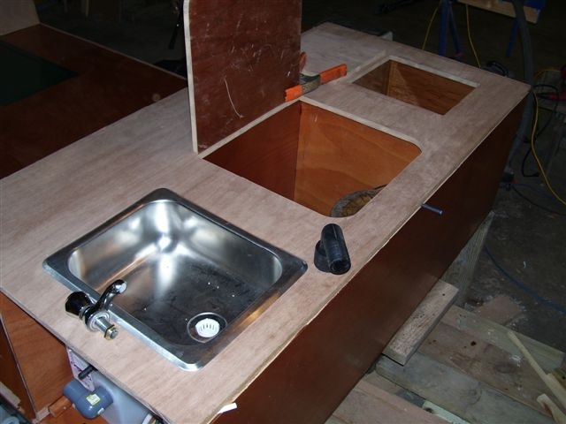 Galley Counter Nearing Completion