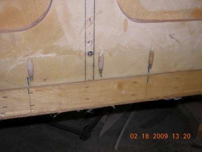 Another View of Fiberglass Tape at Wall Bottom