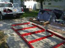 laying out the trailer