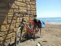 Bike against ocean wall2