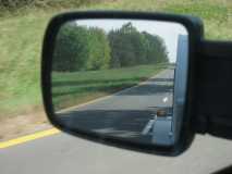 view from side mirror