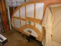 spray insulation trimmed flush with sidewall framing