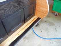 unfinished galley ledge