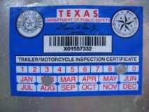 inspection sticker