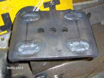 U-Bolt Plate Slugs welded Top