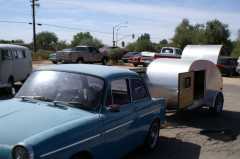 My VW and teardrop at Chirco show in Tucson