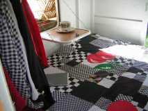 My quilt & cookie table