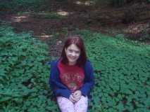 Redwoods - Brandie looking for a 4 leaf clover