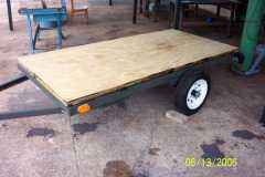 Floor attached to trailer