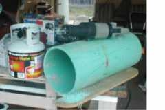 installing propane tank