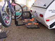 bike and cooler rack
