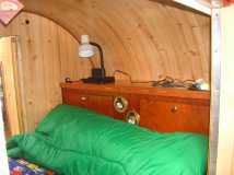 inside headboard