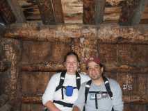 Us in a small shelter