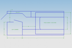 Floorplan with bathroom/shower