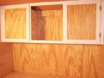 cabin cabinet doors on