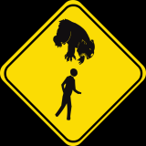 Drop bear sign