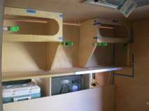 cabin rear shelves