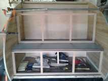 Galley cabinets and face frames