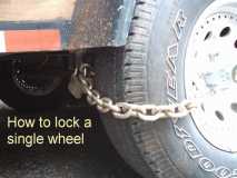 Locking a Single Wheel