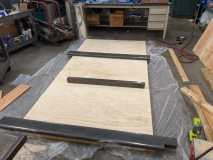 plywood on floor frame