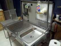 Stainless steel camp kitchen