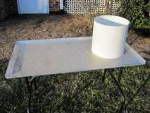 Dutch Oven Cooking Table with Small Windguard