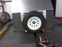 mounted spare tire & wheel