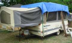 Pop up camper before being converted
