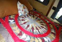 With matterss and compass rose quilt