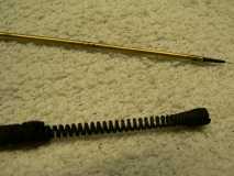 cleaned gen needle and rod w/ steel wool then bead-blasted gen spring