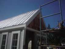 shingleing the rear gable