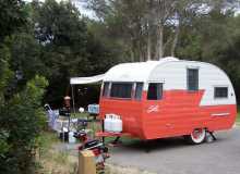 Red Shasta trailer